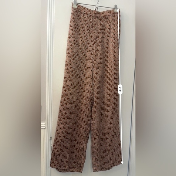 Zara Relaxed Loose Fit Wide Leg Floral Women’s Pants Size S - Picture 10 of 14